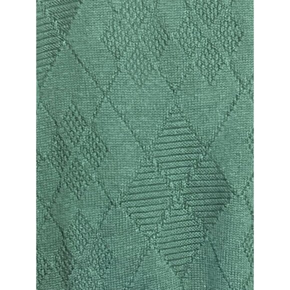 Isle Of Cotton L Green Cardigan Sweater Embroidered Golf Clubs USA Grandpa VTG - Picture 9 of 16